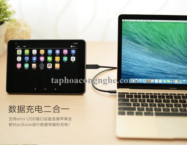 Ugreen 30184 0.5M màu Đen Cáp TypeC (3.1) sang Mini USB US153 30030184